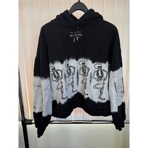 Women’s Disney Cartoons Symphony Skeleton Dance Tie-Dyed Hoodie Size Large